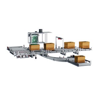 conveyor belt with two belts